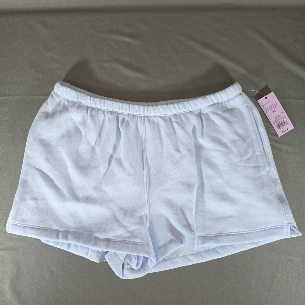 Wild Fable Womens Airy Blue Fleece Lounge Shorts XL High Rise 331 11 8724 NWT